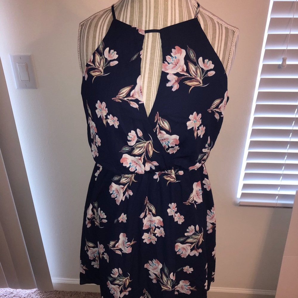 Gorgeous navy blue Lush brand dress, new w/tags!